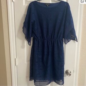 AB Studio Dress in Navy Blue